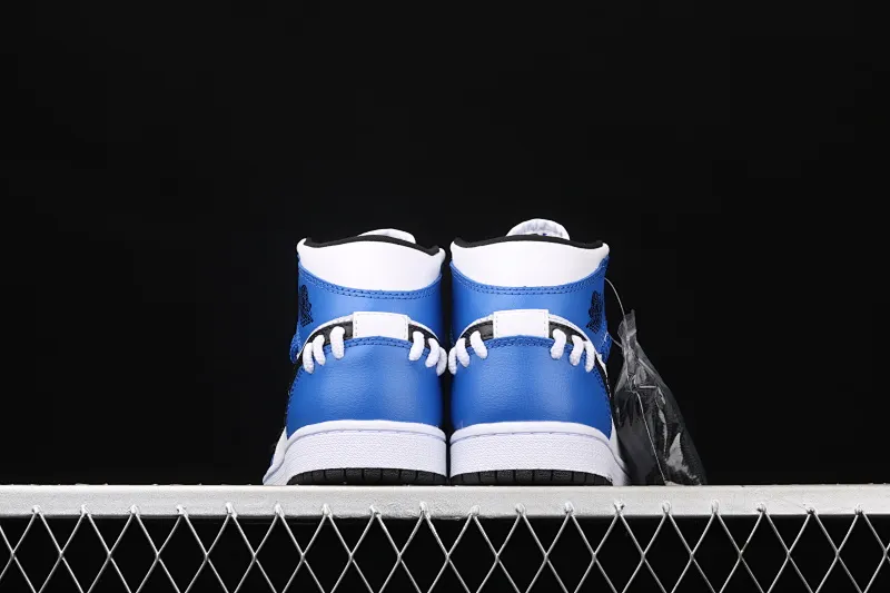 All categories Air Jordan Jordan series basketball shoes Air Jordan 1 Mid Air Jordan 1 Mid SE "Game Royal" AJ1 Joe 1 China White and Blue Deconstruction CV0152-401